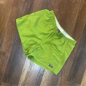 Patagonia 5’ inseam Green Shorts